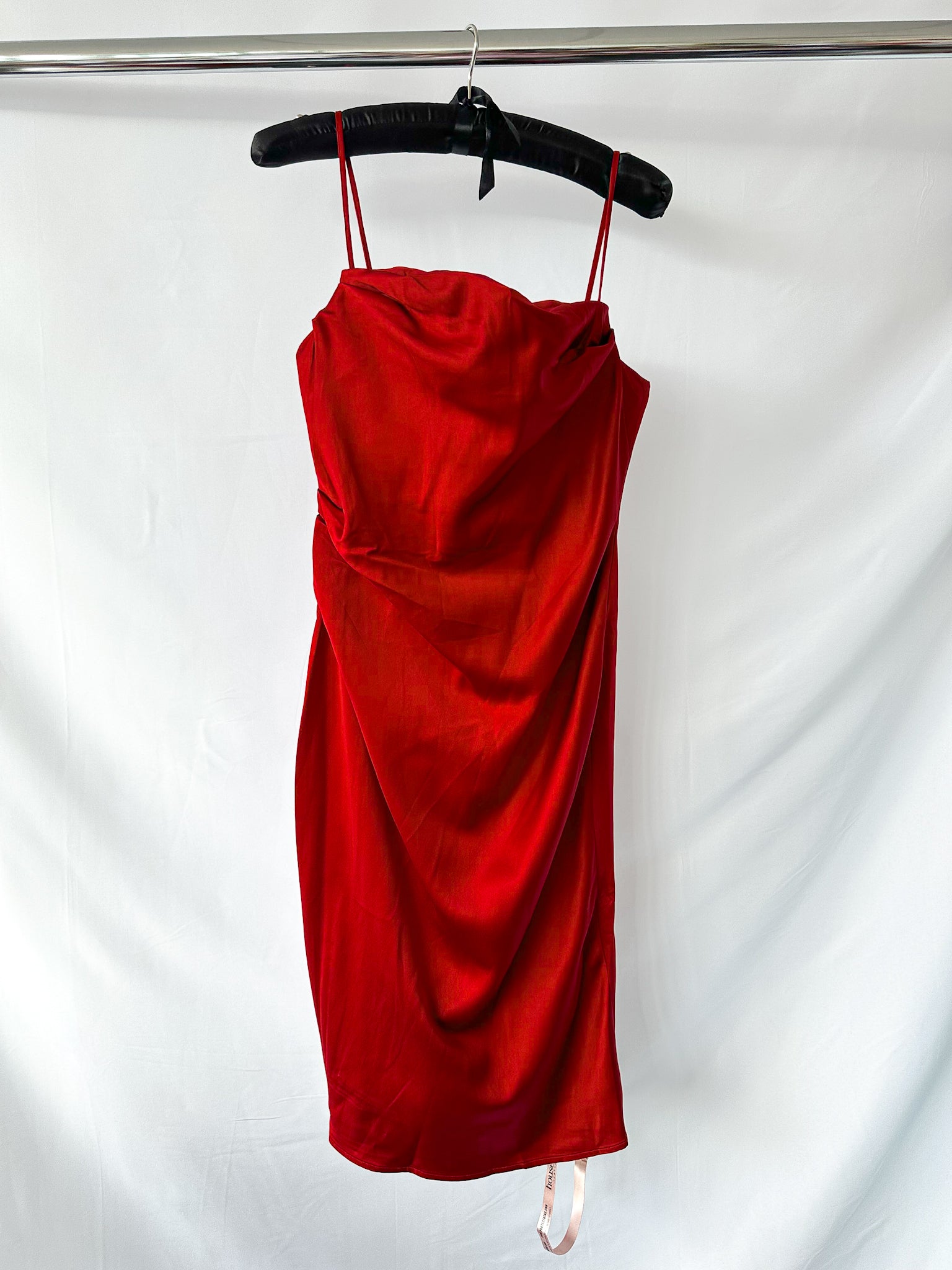 anja wine satin corset midi dress House Of CB Anja Wine Satin Corset Midi Dress
