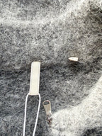 Sunflower Black Ombre Brushed Alpaca Wool Knit Zip Cardigan