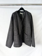 Our Legacy Schwarze Mohair-Strickjacke mit Knöpfen