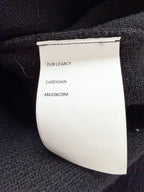 Our Legacy Schwarze Mohair-Strickjacke mit Knöpfen