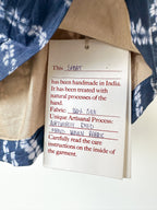 Short en soie bleu tie-dye Kartik Research