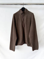 Sunflower Brown Wool Half Zip Sweater