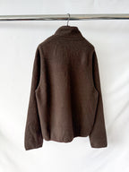 Sunflower Brown Wool Half Zip Sweater