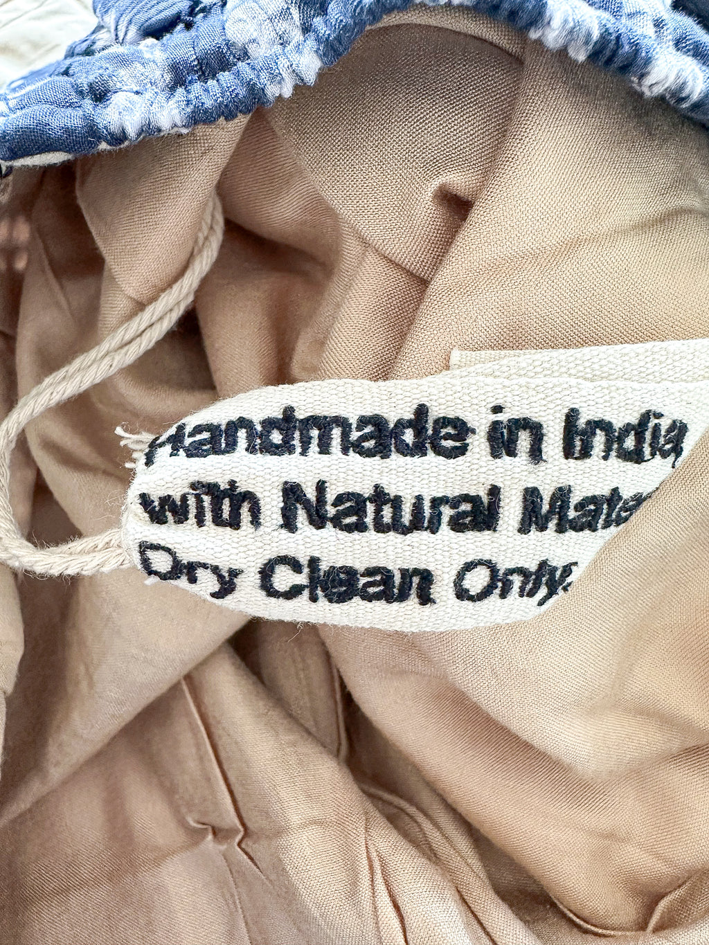 Short en soie bleu tie-dye Kartik Research