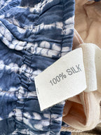 Short en soie bleu tie-dye Kartik Research