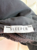 Sleeper Black Ariel Ruffle Trim Bikini Top