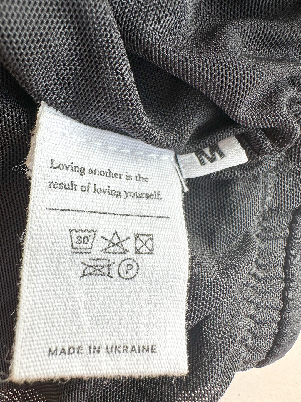 Sleeper Black Ariel Ruffle Trim Bikini Top