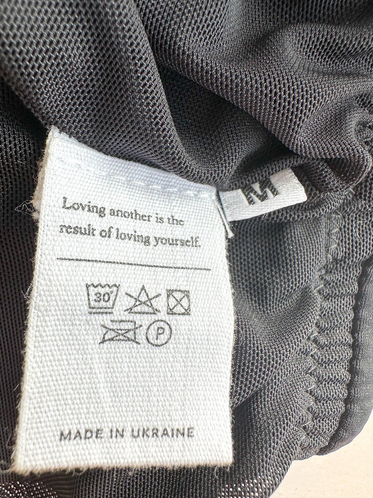 Sleeper Black Ariel Ruffle Trim Bikini Top