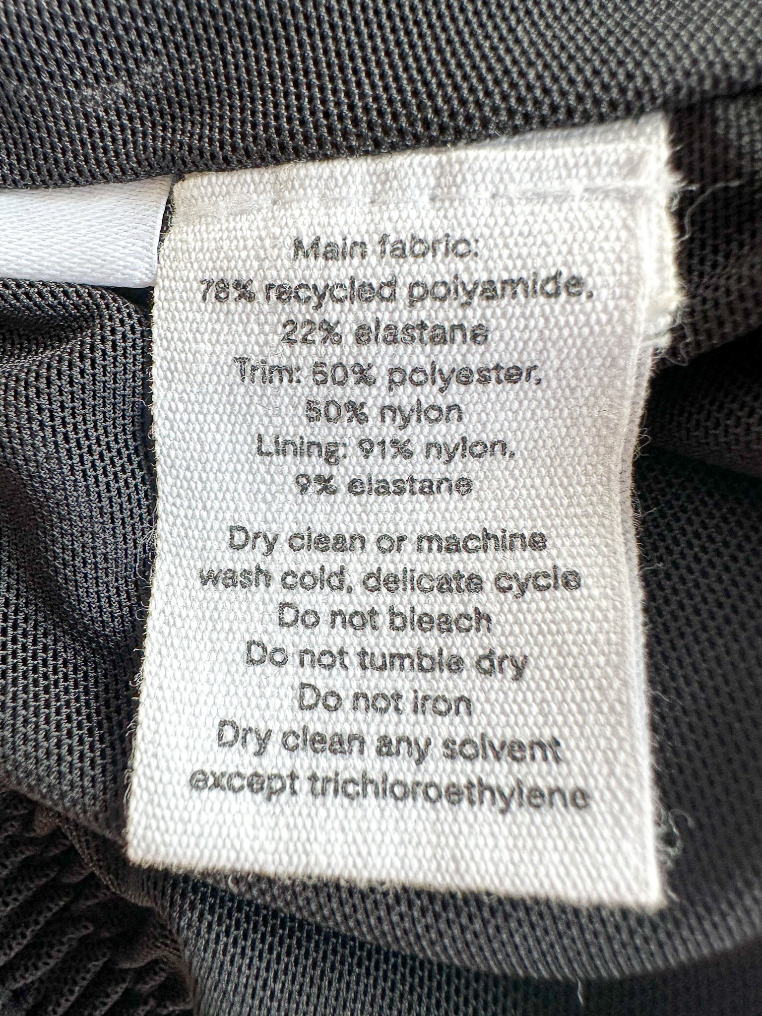 Sleeper Black Ariel Ruffle Trim Bikini Top