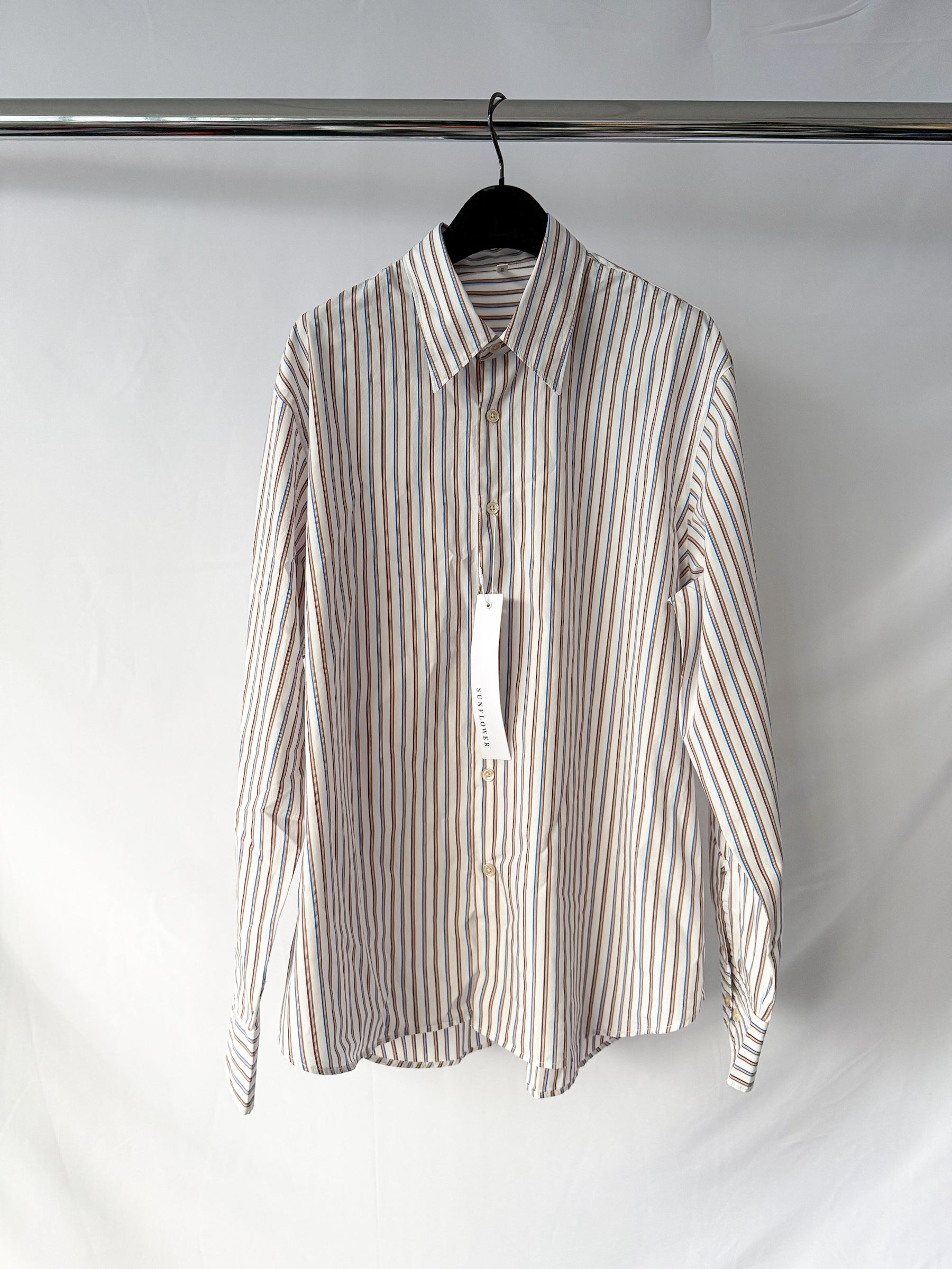 Sunflower Striped Cotton Poplin Shirt