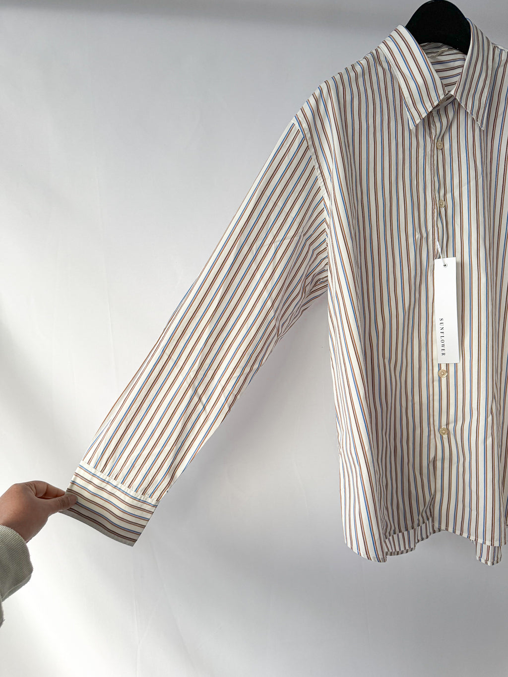 Sunflower Striped Cotton Poplin Shirt
