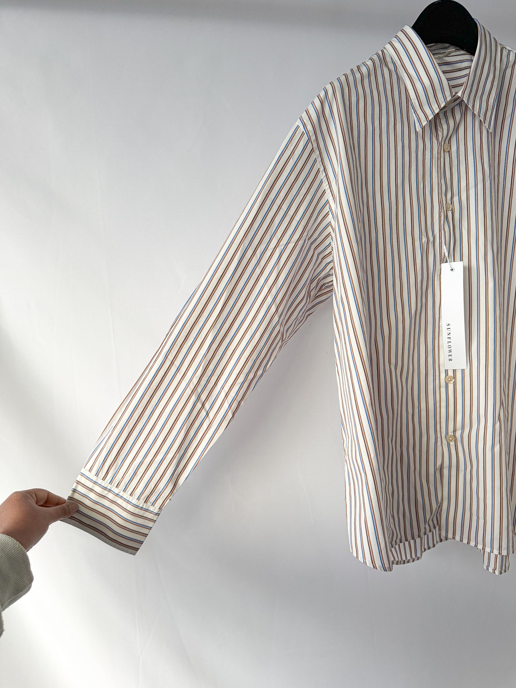 Sunflower Striped Cotton Poplin Shirt
