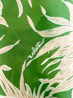 Valentino Green Pineapple Print Cotton Hawaiian Bowling Shirt