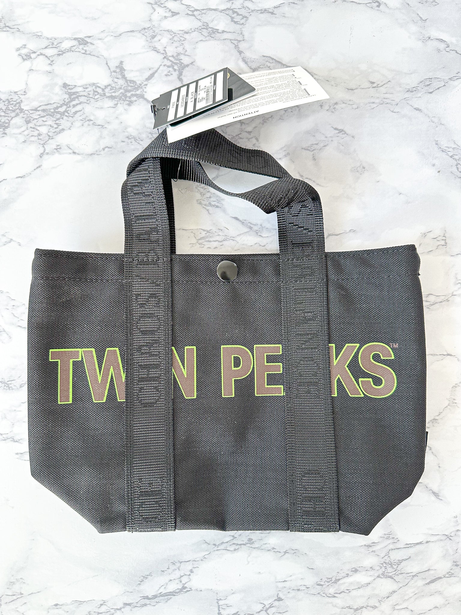 Undercover Twin Peaks Mens Slogan Small Tote Bag