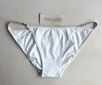 Pain De Sucre White Chain Sides Bikini Bottom in Ciron