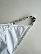 Pain De Sucre White Chain Sides Bikini Bottom in Ciron