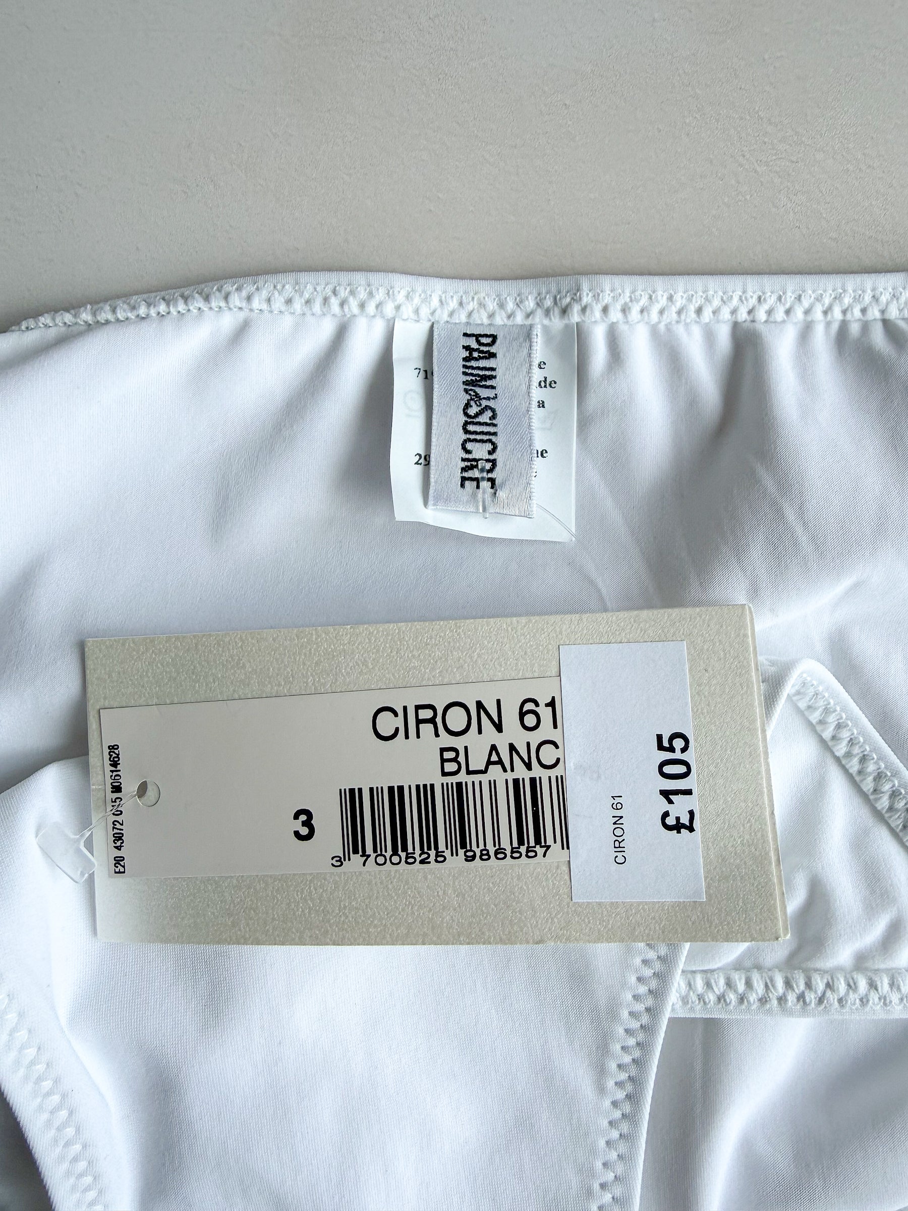 Pain De Sucre White Chain Sides Bikini Bottom in Ciron
