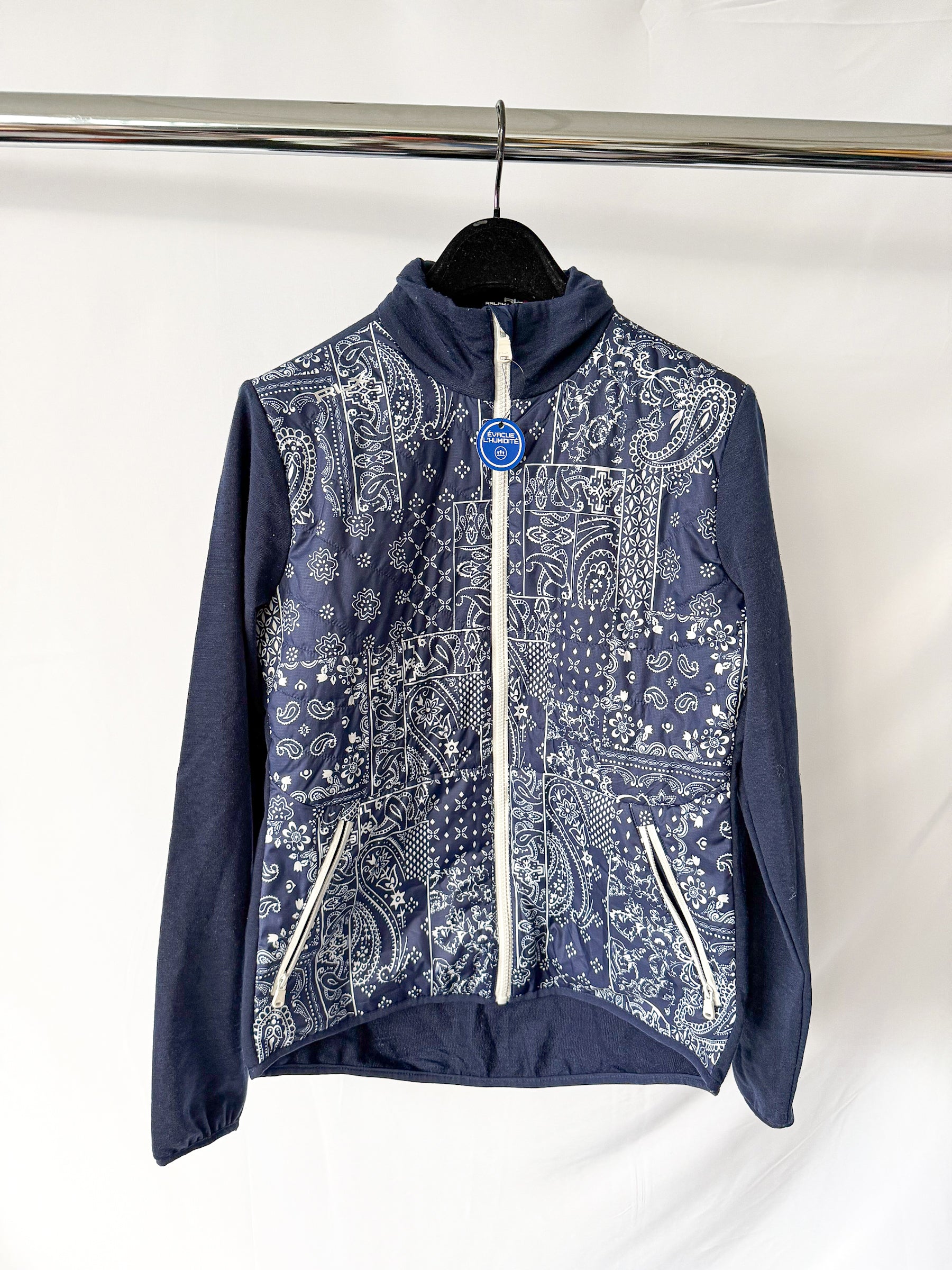 Ralph Lauren RLX Bandana Print Blue Hybrid Jacket