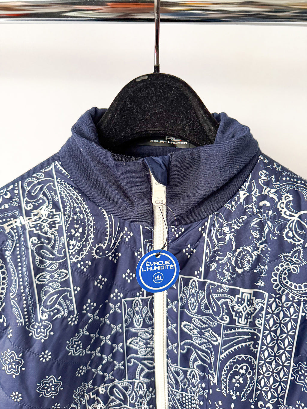 Ralph Lauren RLX Bandana Print Blue Hybrid Jacket