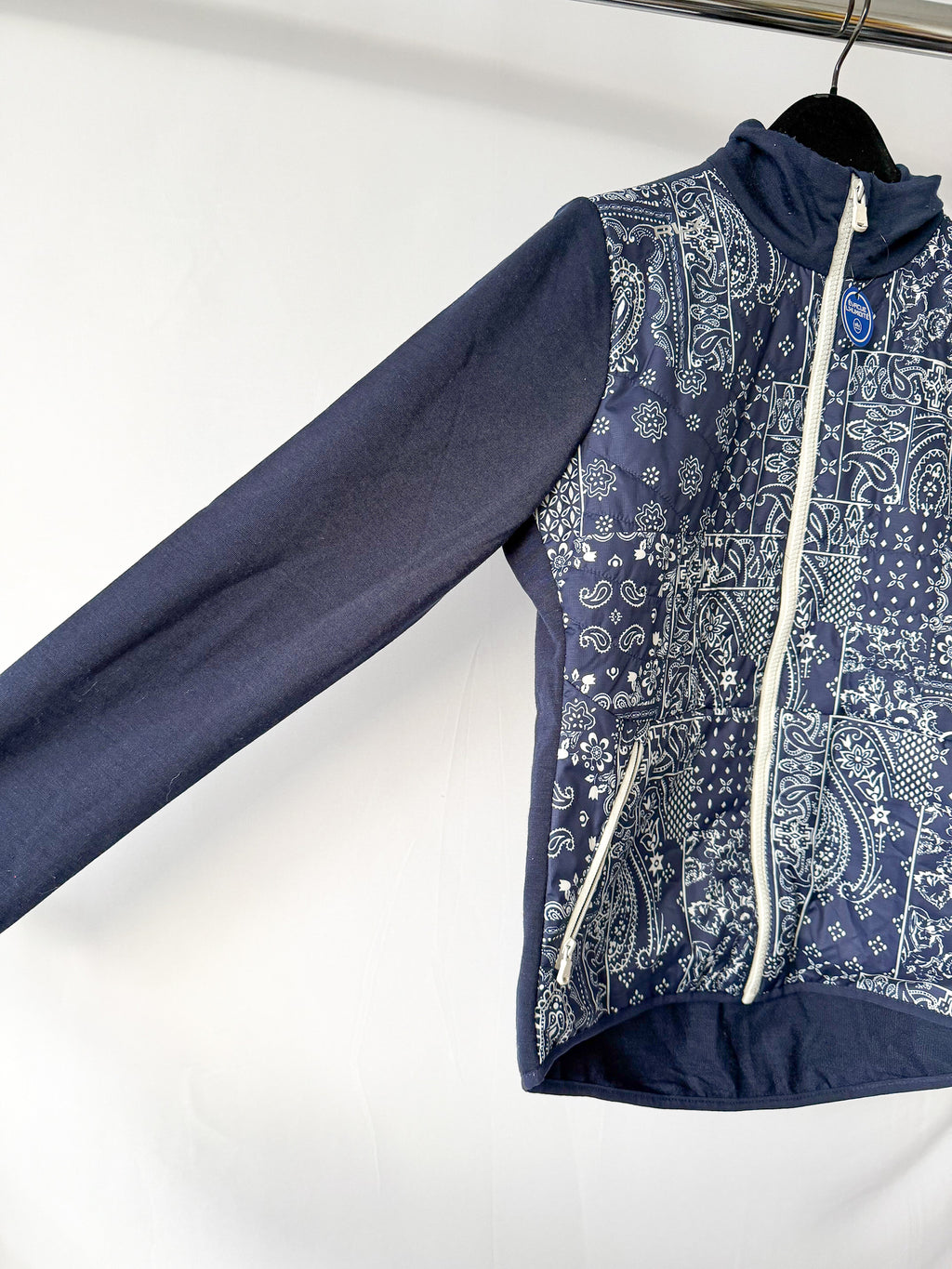 Ralph Lauren RLX Bandana Print Blue Hybrid Jacket