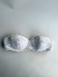 Pain De Sucre White French Lace Padded Strapless Bra in Neal