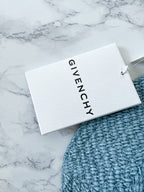 Givenchy Woven Raffia Straw Logo Front Bucket Hat