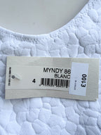 Pain De Sucre White One Shoulder Bikini Top in Myndy