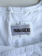 Pain De Sucre White One Shoulder Bikini Top in Myndy