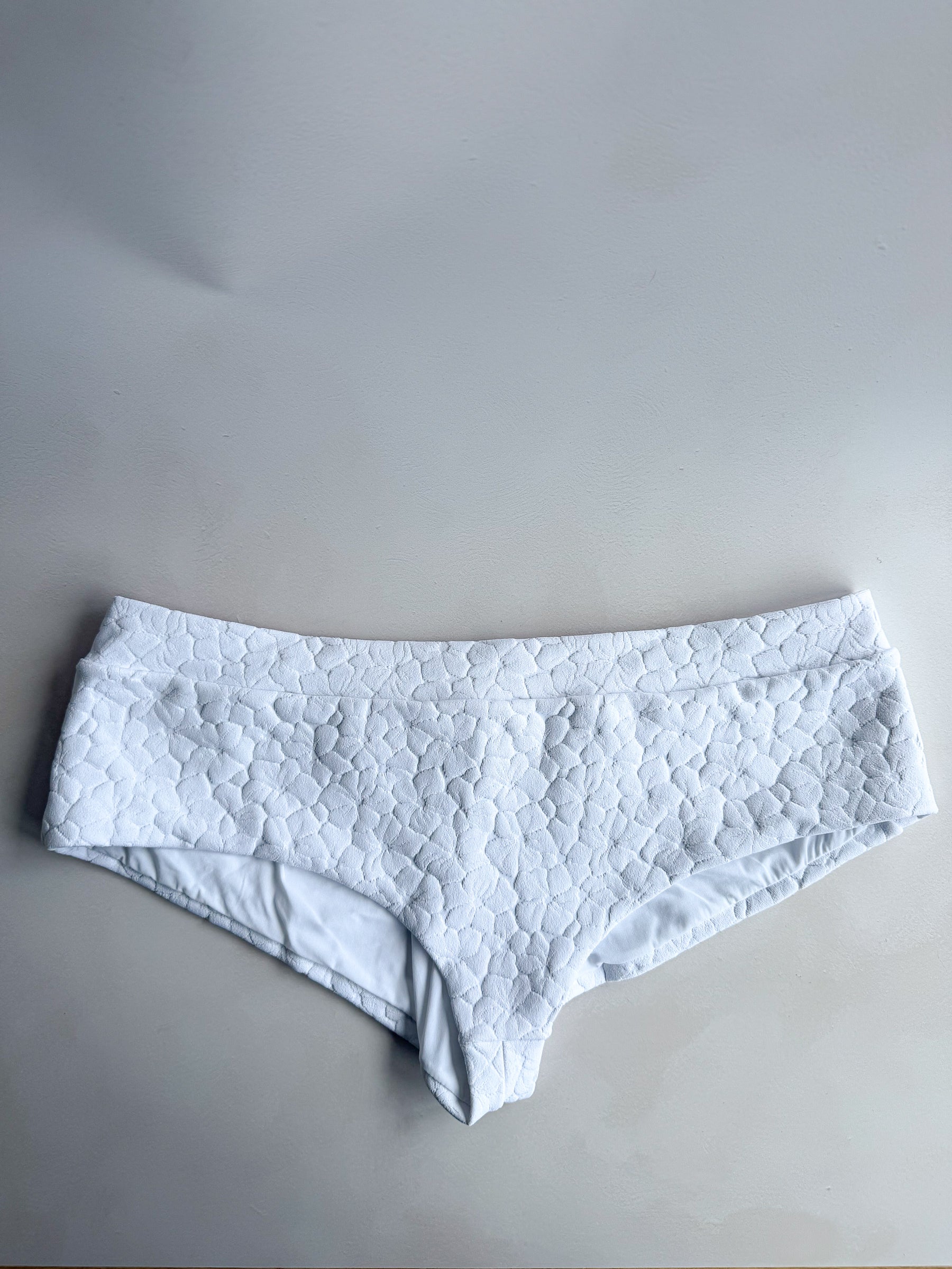 Pain De Sucre White Woven Bikini Bottom in Vence