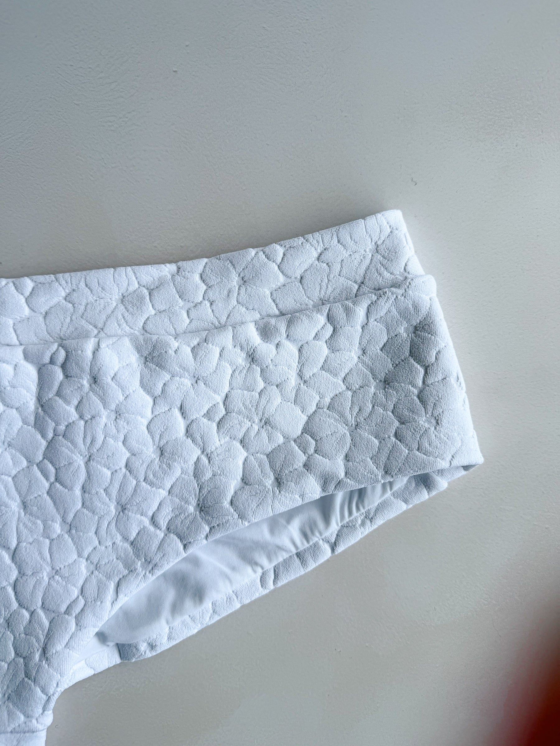 Pain De Sucre White Woven Bikini Bottom in Vence
