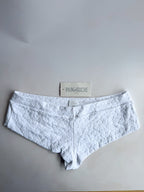 Pain De Sucre White Woven Bikini Bottom in Vence