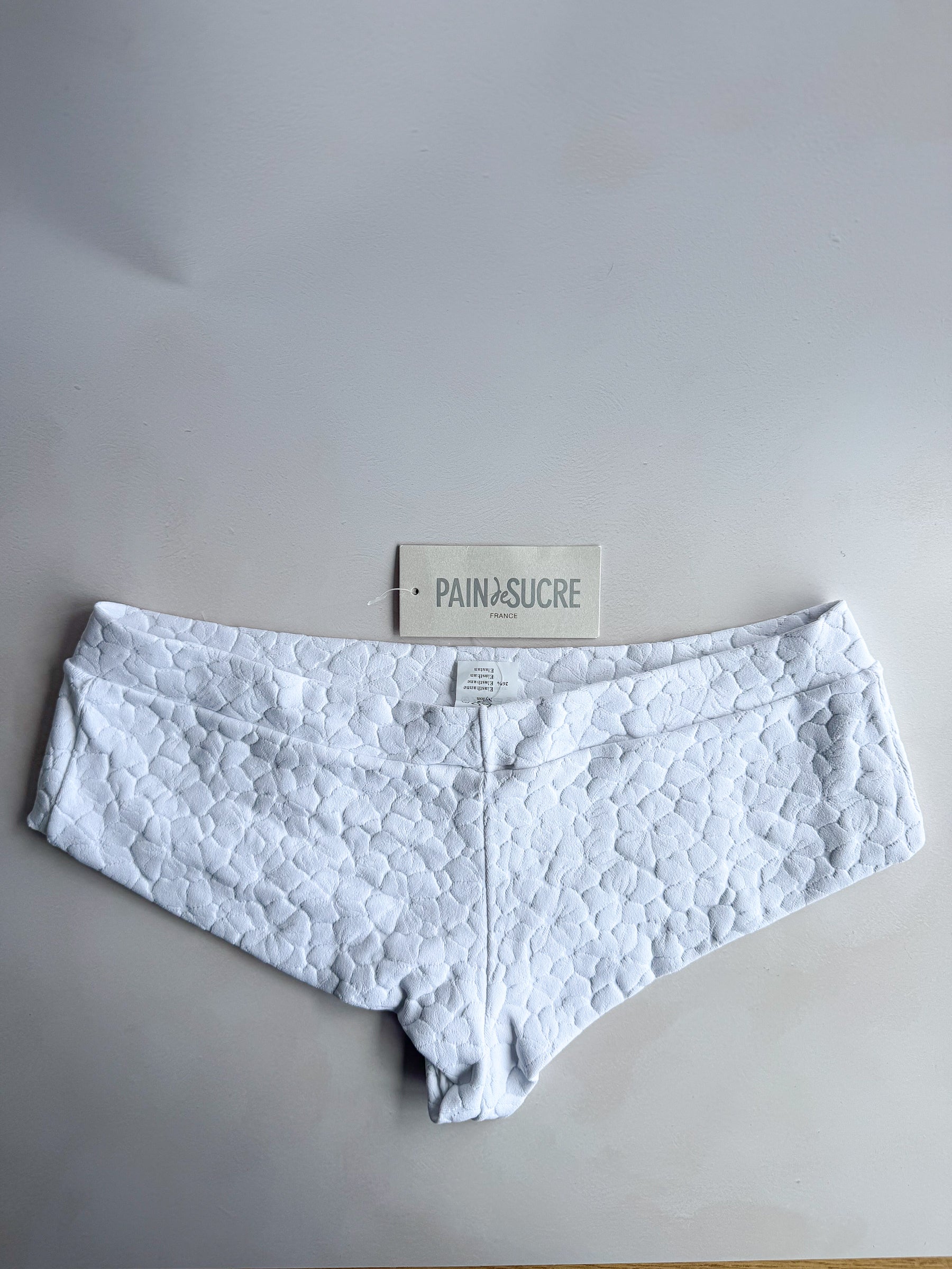 Pain De Sucre White Woven Bikini Bottom in Vence