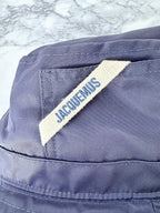 Jacquemus Le Bob Ovalie Shell Chapeau Bob Bleu Marine