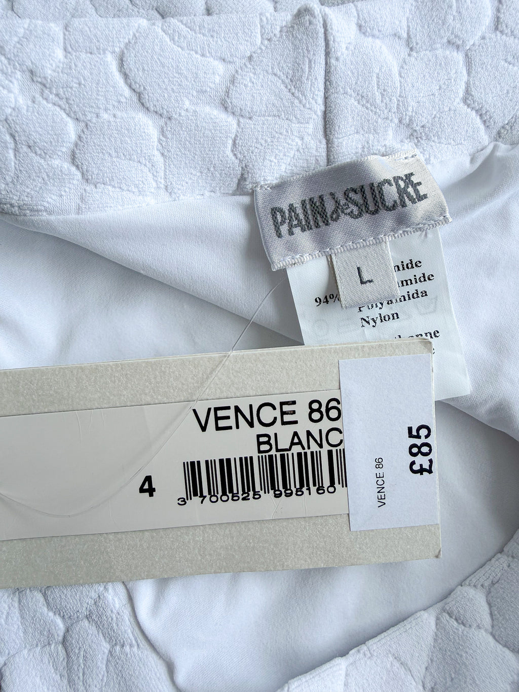 Pain De Sucre White Woven Bikini Bottom in Vence