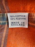 Drake's Red Lumberjack Check Double Pocket Shirt