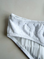 Pain De Sucre White Floral Woven Bikini Bottom in Inae