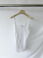Pain De Sucre White French Lace Camisole Slip Top