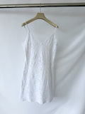 Pain De Sucre White French Lace Slip Dress In Jasun