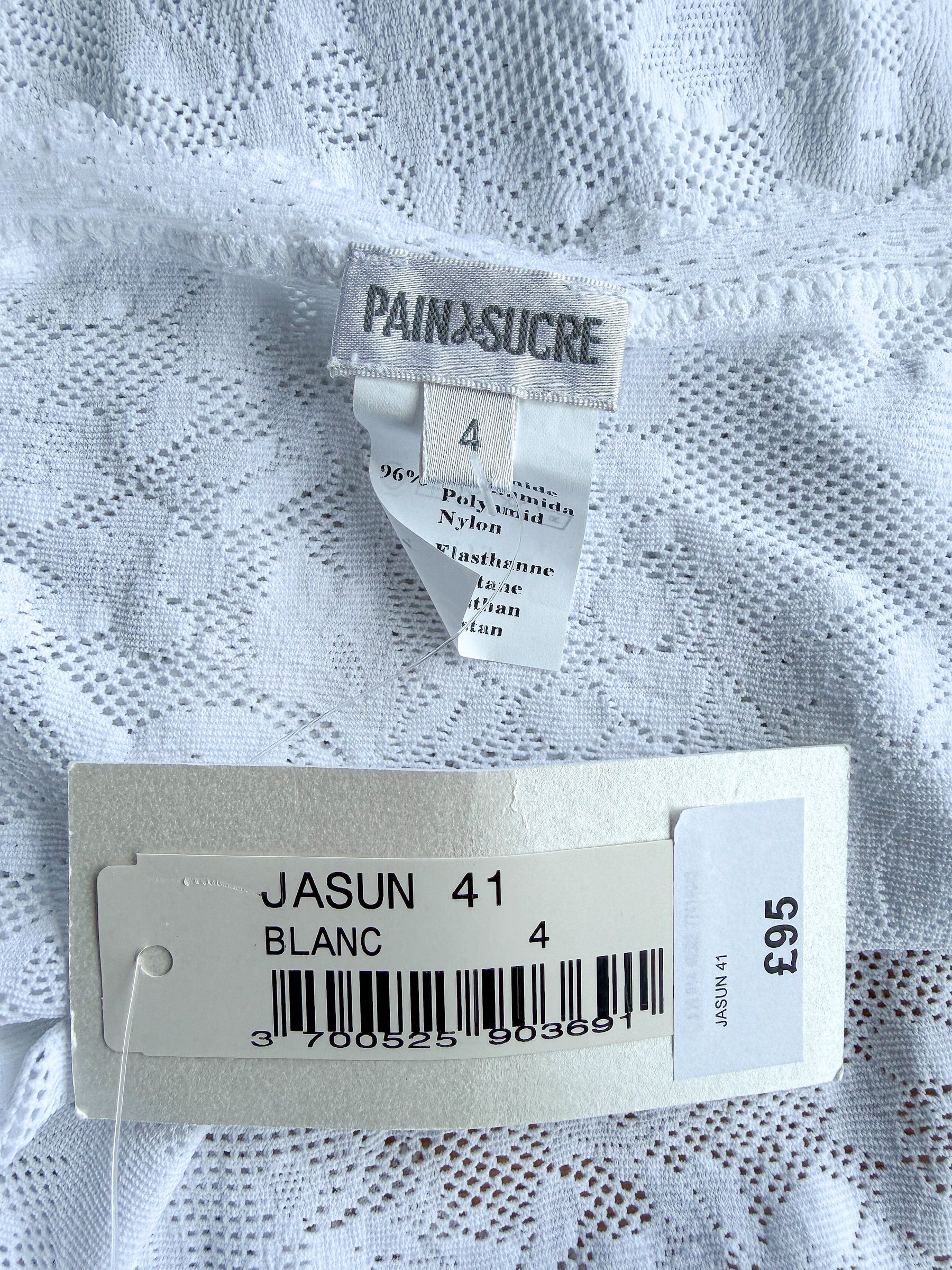 Pain De Sucre White French Lace Slip Dress In Jasun