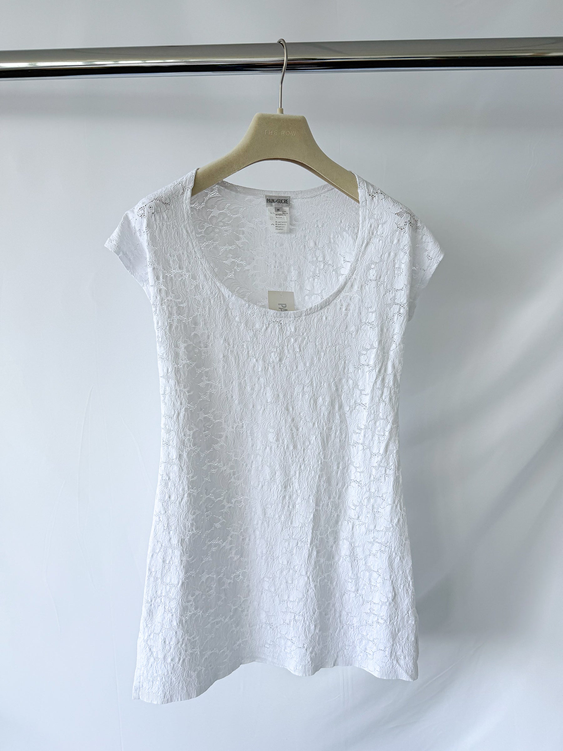 Pain De Sucre White Lace Beach Cover-Up Dress in Maneva