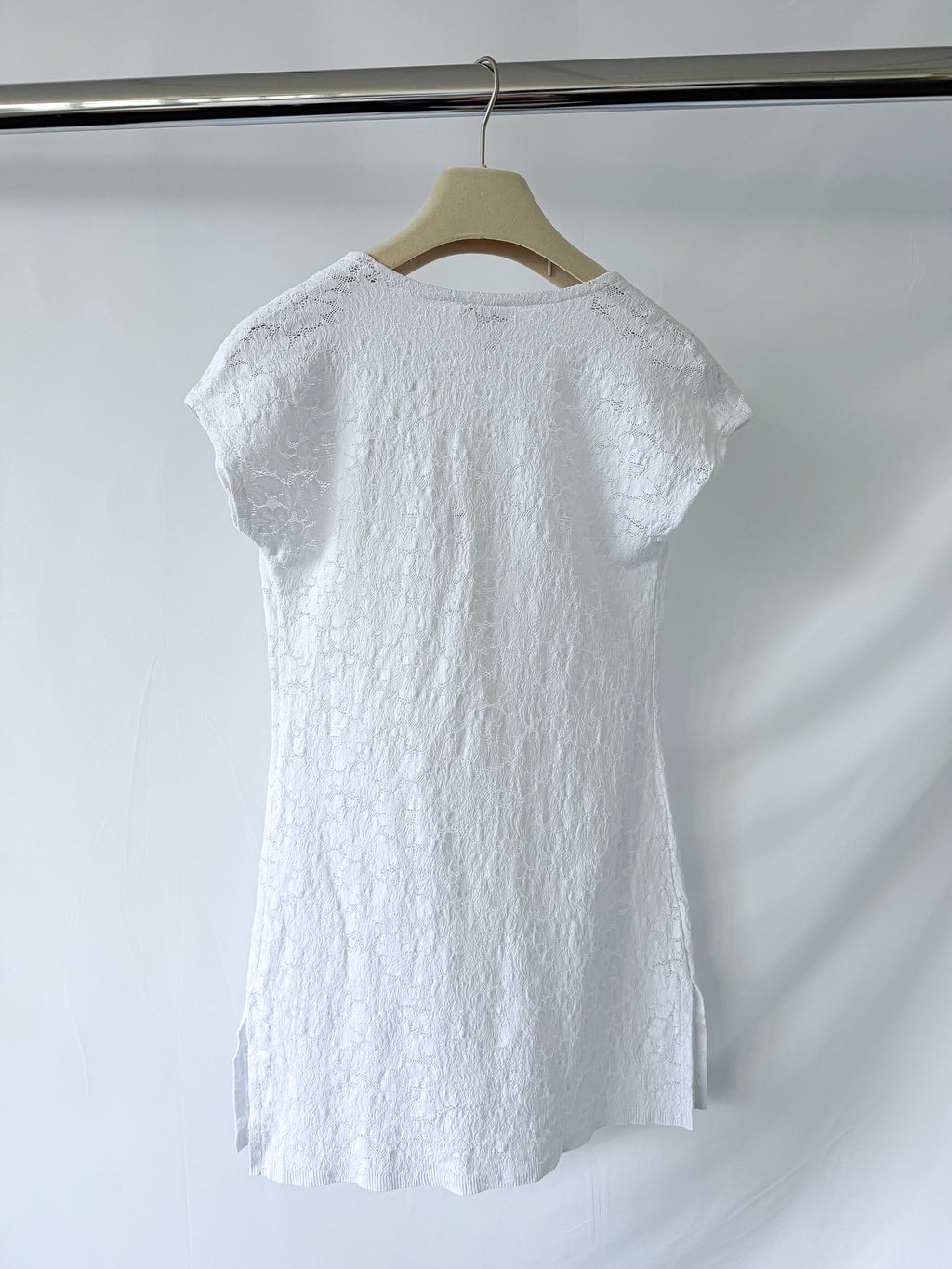 Pain De Sucre White Lace Beach Cover-Up Dress in Maneva