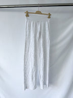 Pain De Sucre White Lace Beach Trousers in Timea
