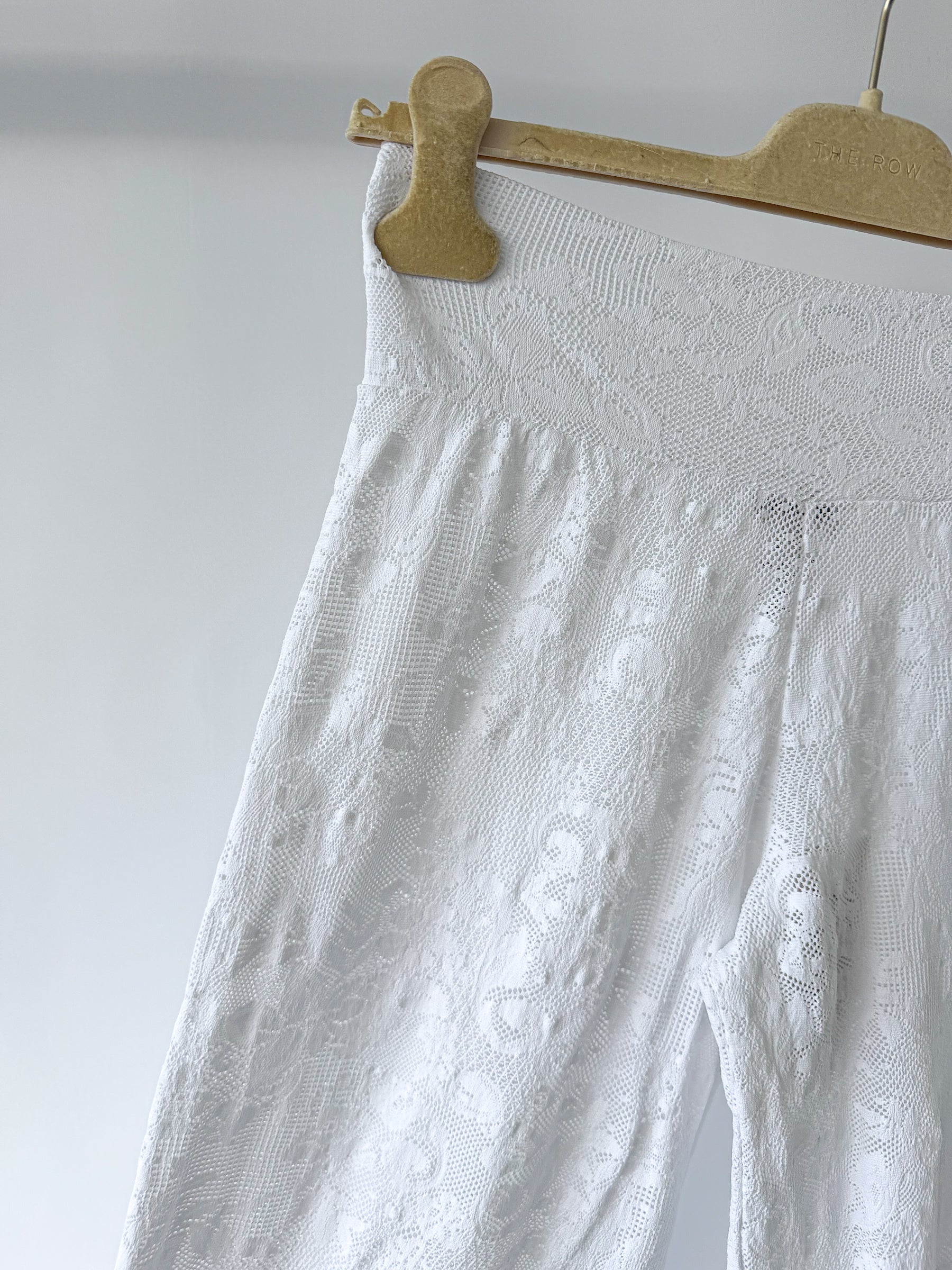Pain De Sucre White Lace Beach Trousers in Timea