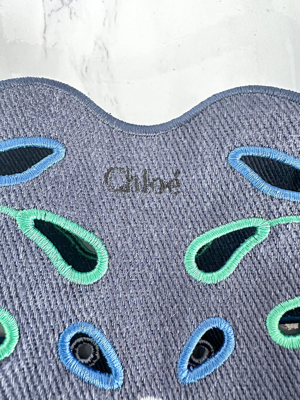 Chloé Kamilla North/South Floral Broderie Anglaise Embroidered Linen Tote Crossbody Handbag