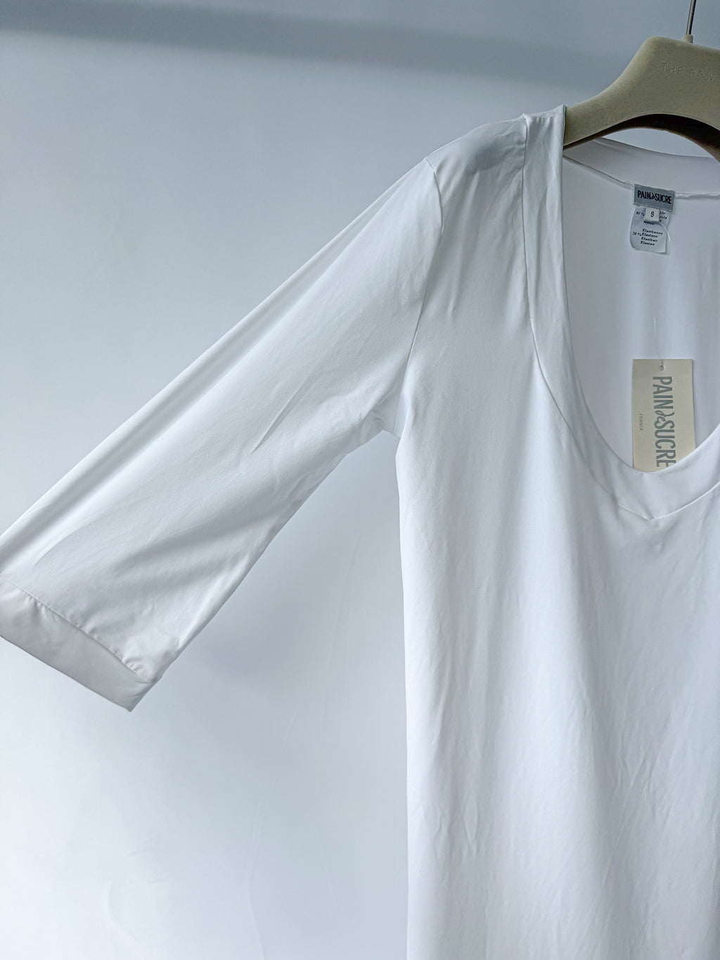 Pain De Sucre White Loose Cut V-Neck Beach Coverup Dress in Nessa