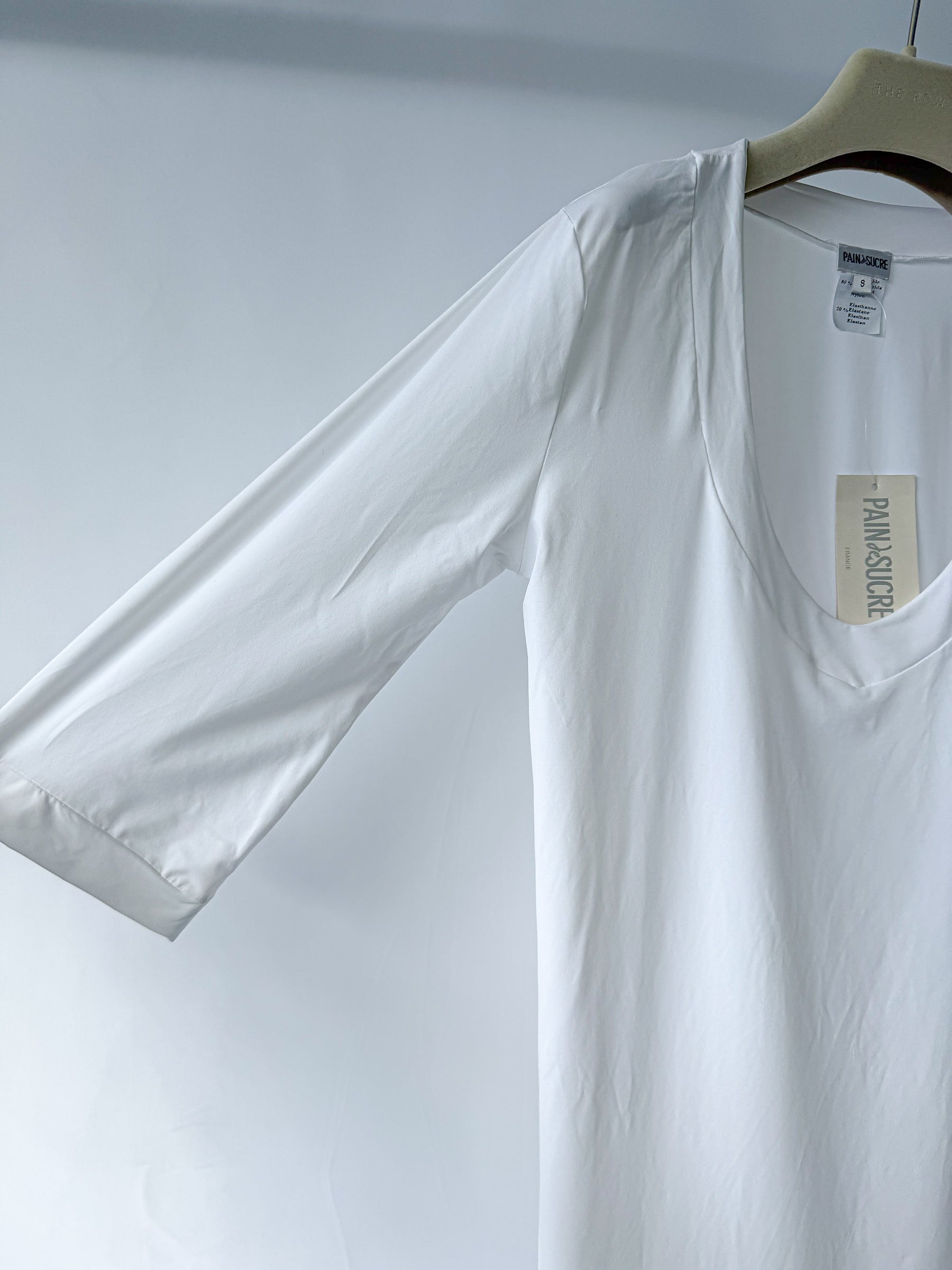 Pain De Sucre White Loose Cut V-Neck Beach Coverup Dress in Nessa