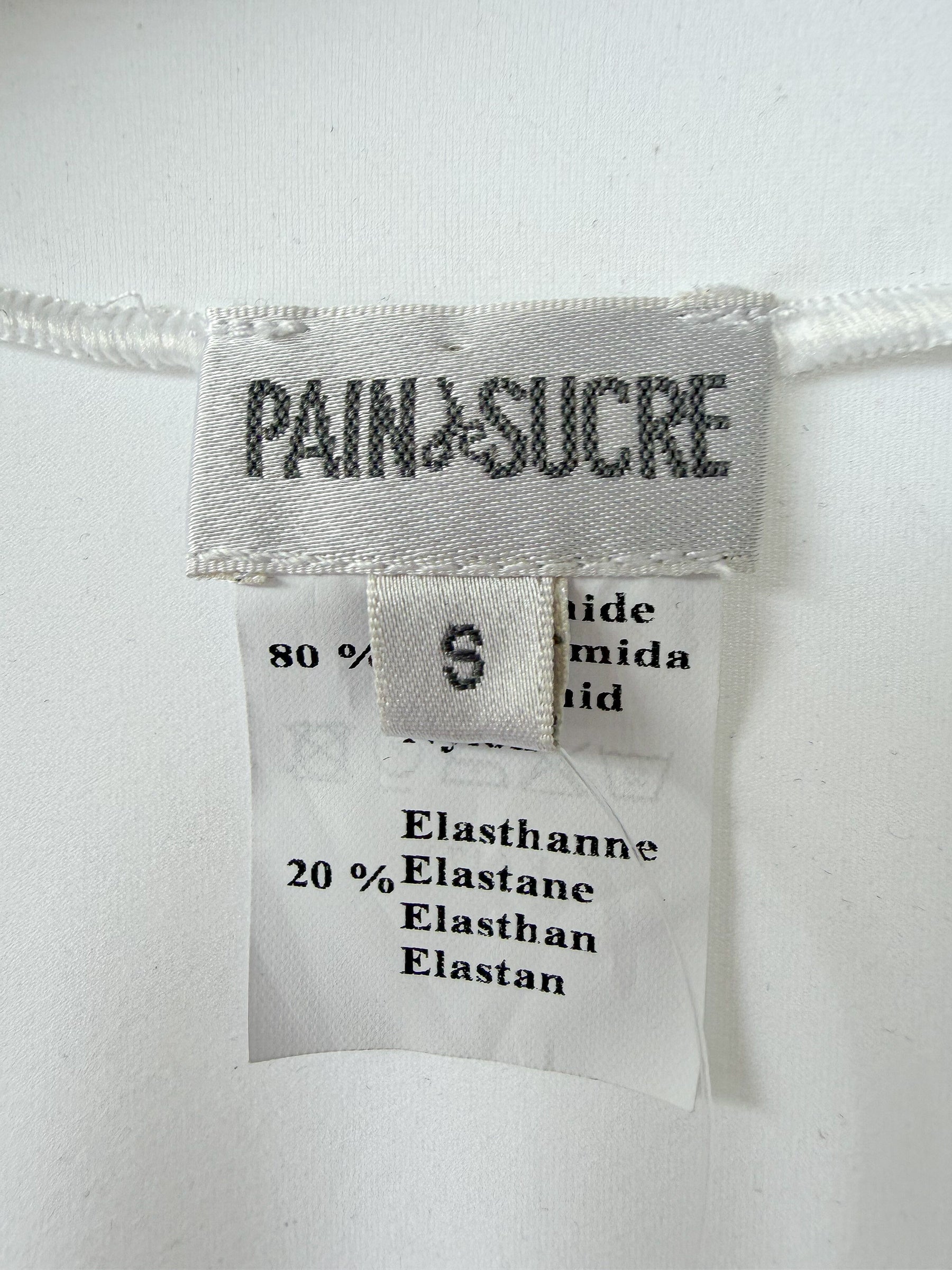 Pain De Sucre White Loose Cut V-Neck Beach Coverup Dress in Nessa