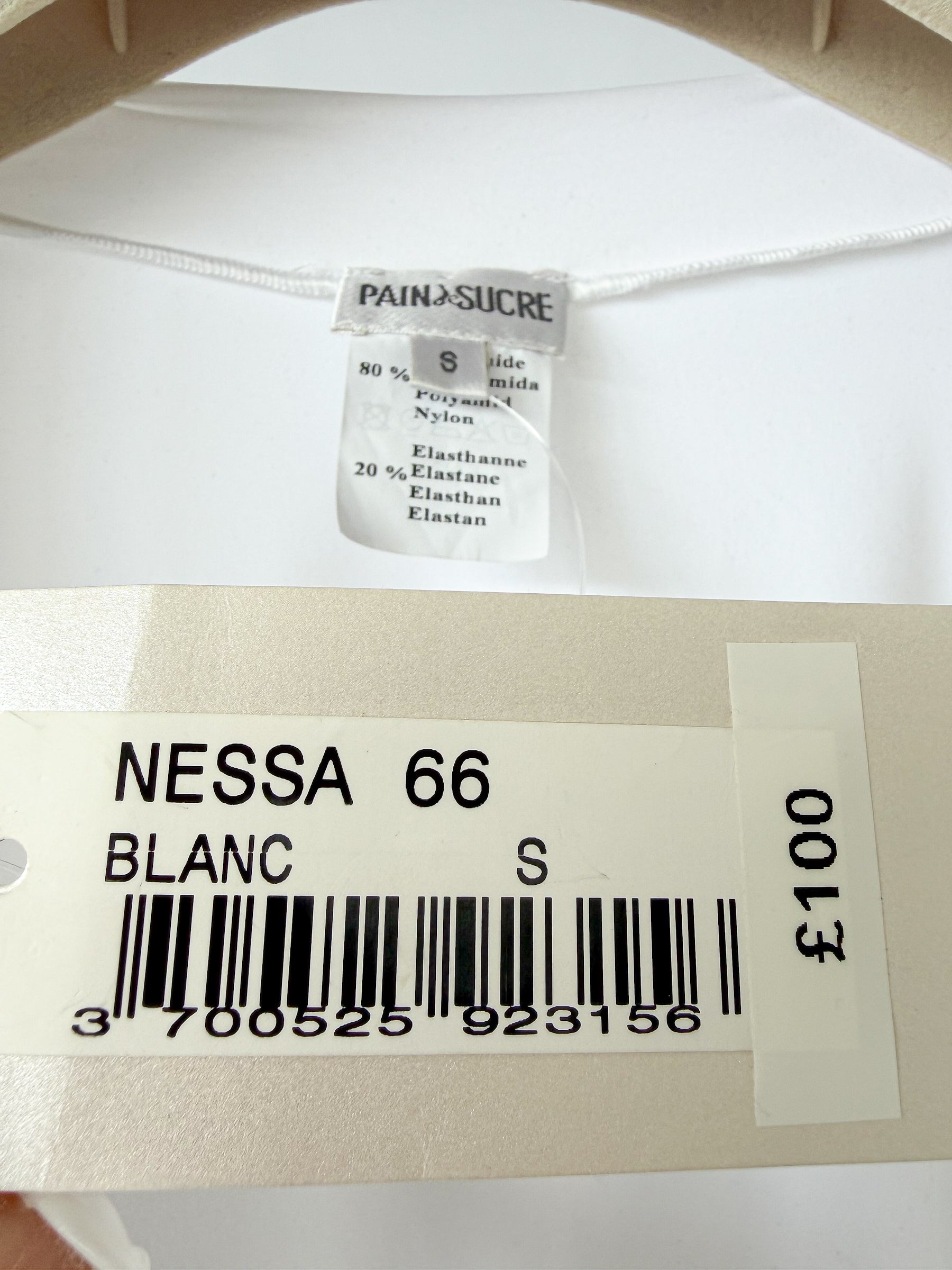 Pain De Sucre White Loose Cut V-Neck Beach Coverup Dress in Nessa