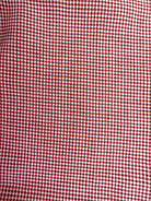 Drake's Red White Houndstooth Brushed Cotton Wool Long Sleeve Shirt - House Of Huntington