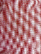 Drake's Red White Houndstooth Brushed Cotton Wool Long Sleeve Shirt - House Of Huntington